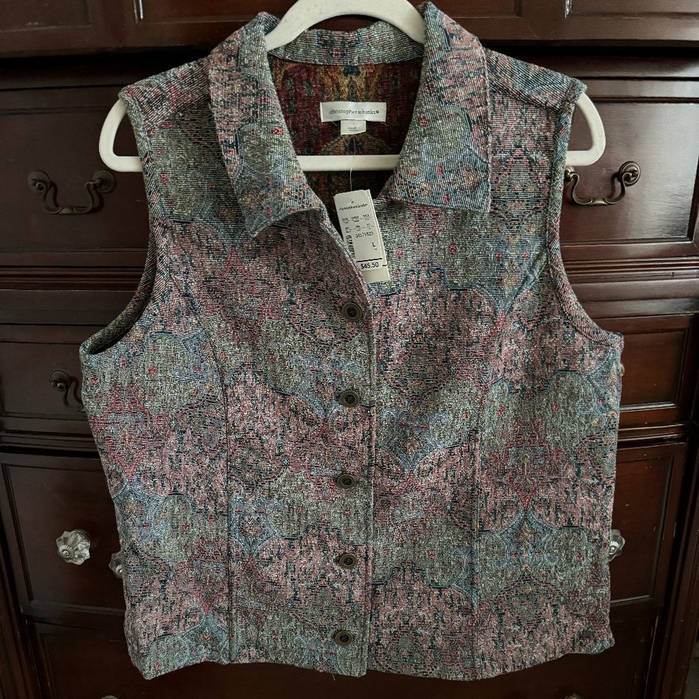 Tapestry Multicolored Vest - Size L